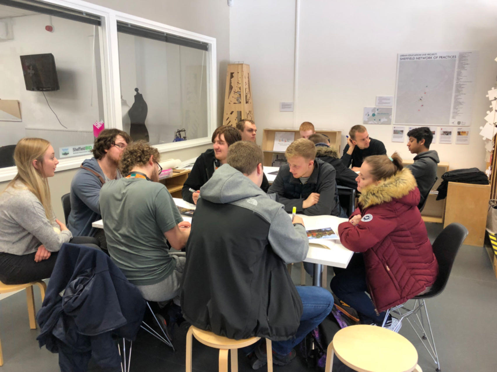 Discussion with students